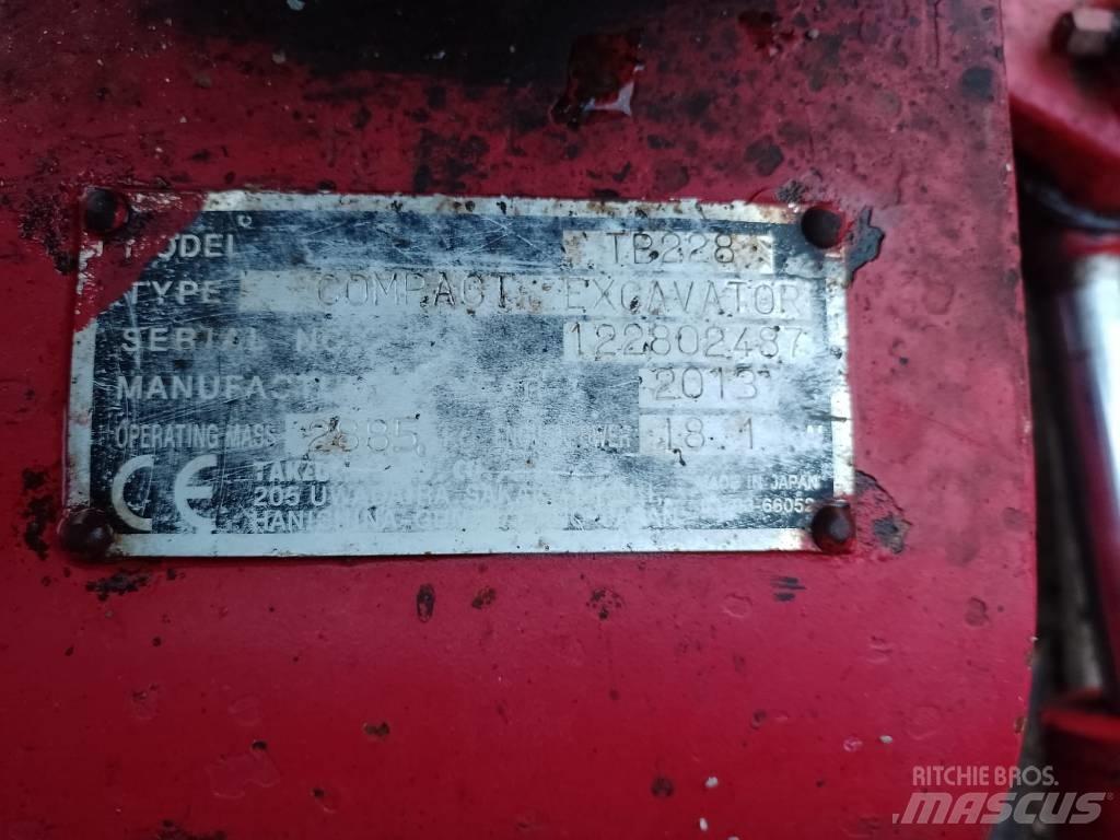 Takeuchi TB228 Mini ekskavatoriai < 7 t