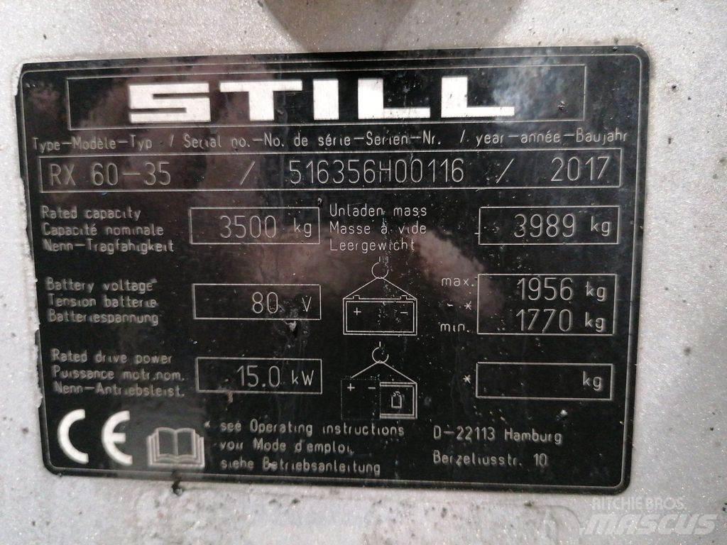 Still RX60-35 Elektriniai šakiniai krautuvai
