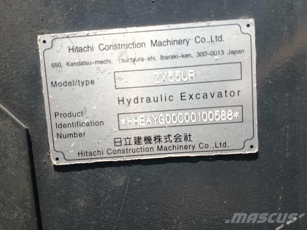 Hitachi 55 Mini ekskavatoriai < 7 t