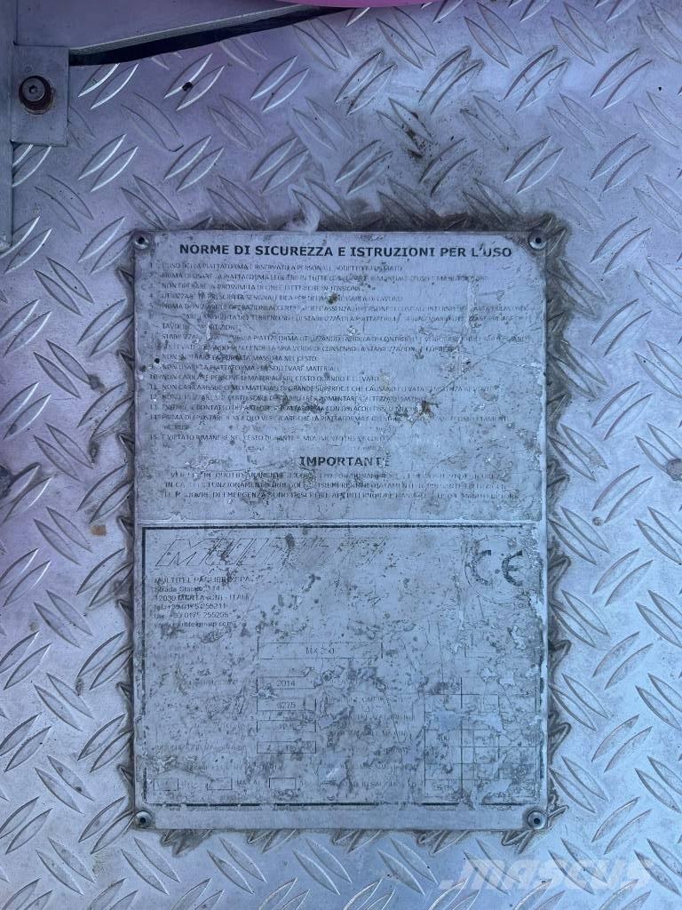 Multitel MX 250 Ant vilkikų montuojamos kėlimo platformos