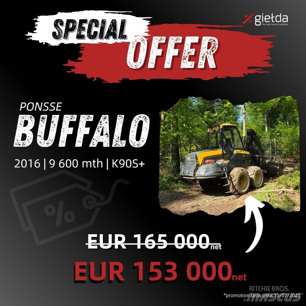 Ponsse Buffalo Naudoti miškovežiai (Forvarderiai)