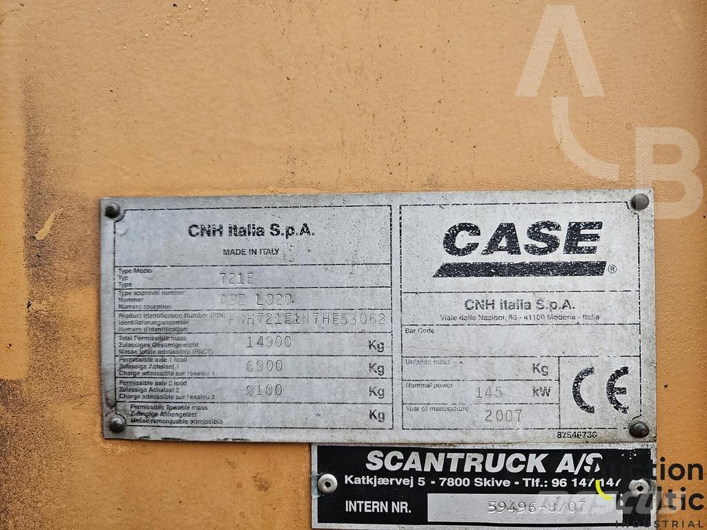 CASE 721 E Naudoti ratiniai krautuvai