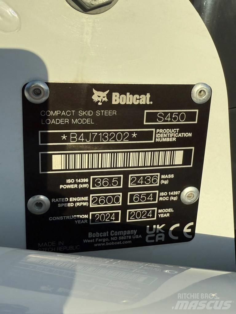 Bobcat S 450 Krautuvai su šoniniu pasukimu