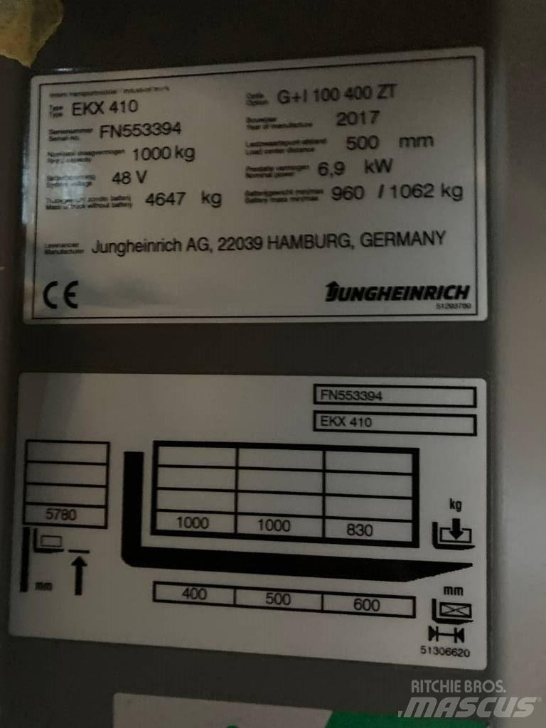 Jungheinrich EKX410 Siaurų praėjimų krautuvai