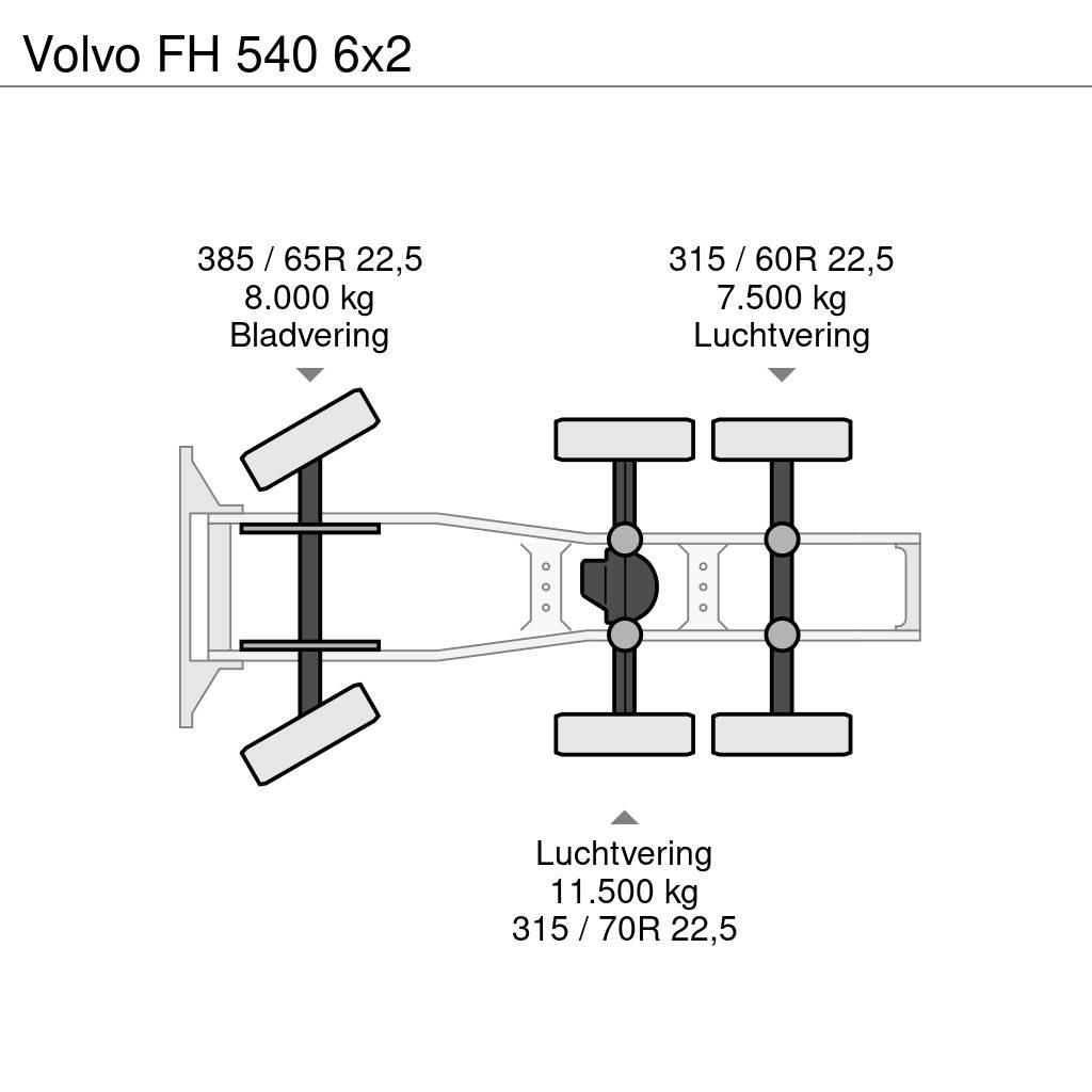 Volvo FH 540 6x2 Naudoti vilkikai