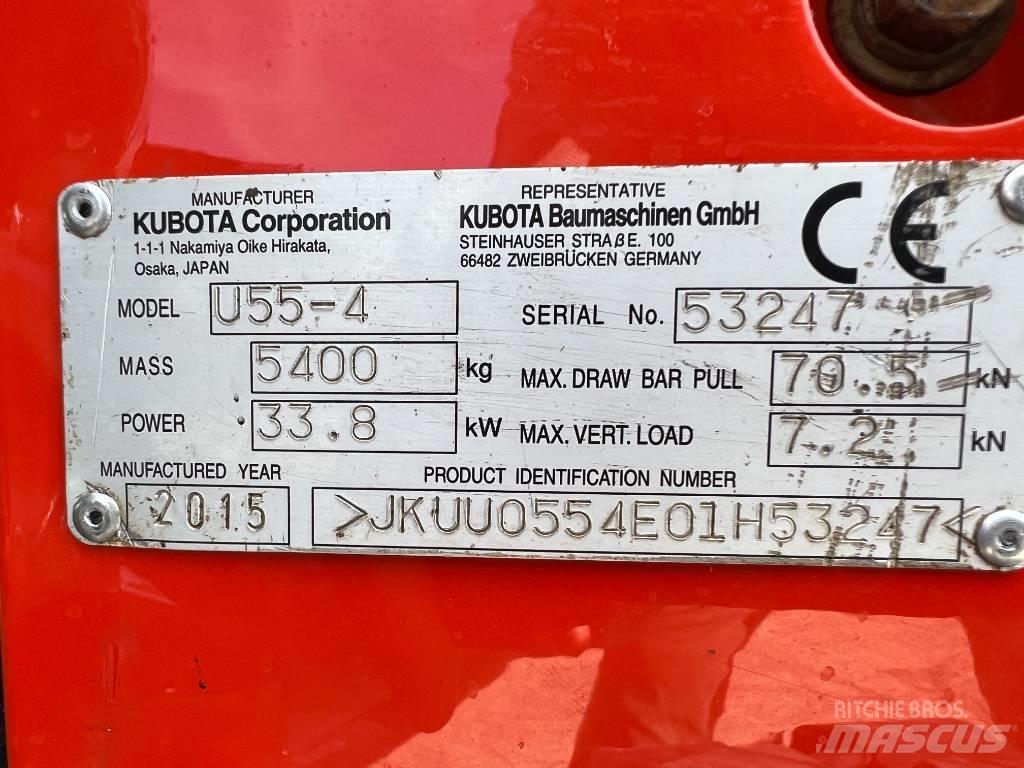 Kubota U 55-4 Mini ekskavatoriai < 7 t