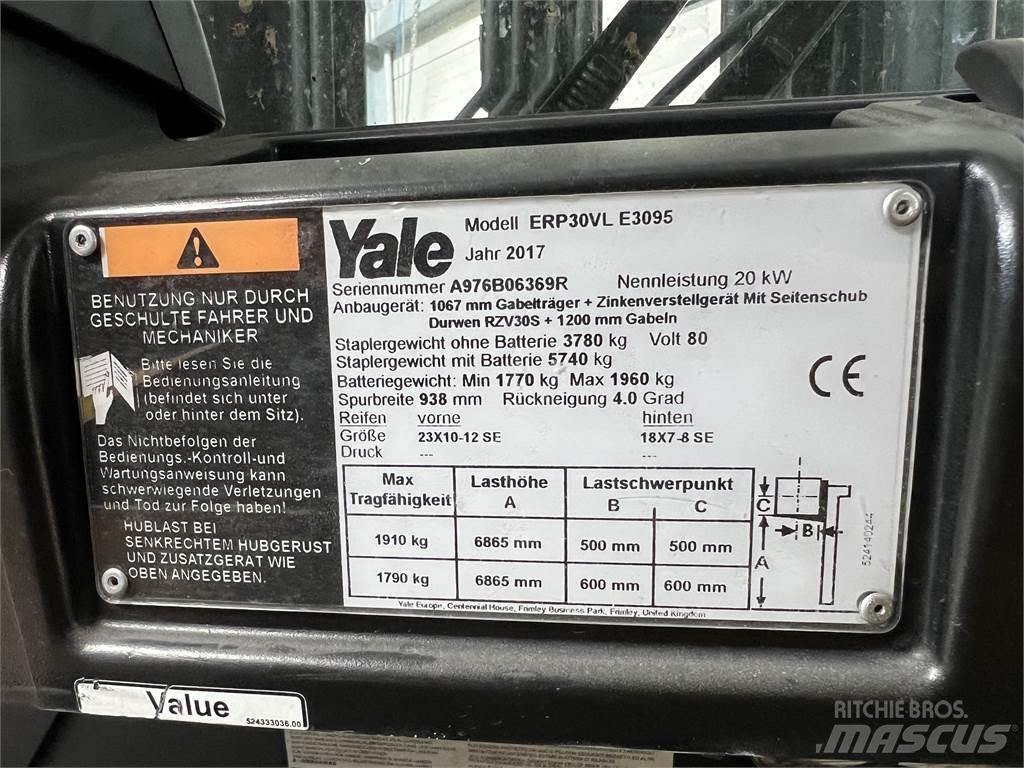 Yale ERP30VL Elektriniai šakiniai krautuvai