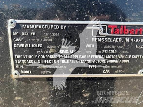 Talbert 4053TA Žemo iškrovimo puspriekabės