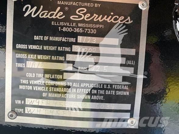 Wade FLAT BED Bortinių sunkvežimių priekabos su nuleidžiamais bortais