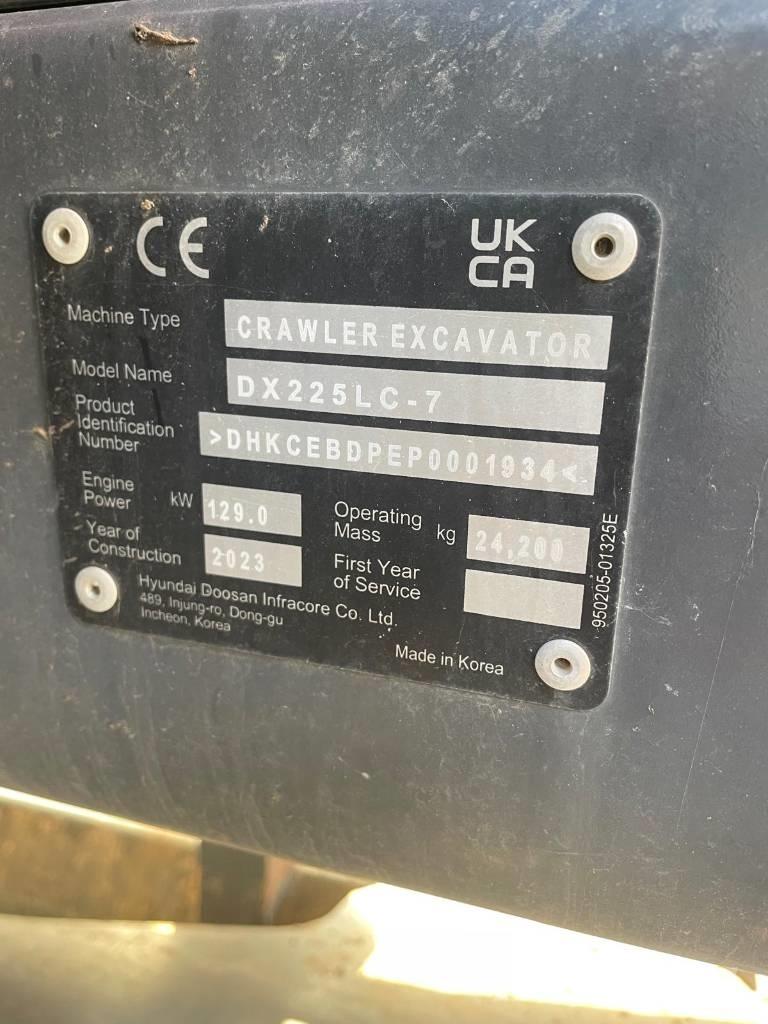Doosan DX225LC-7 Vikšriniai ekskavatoriai