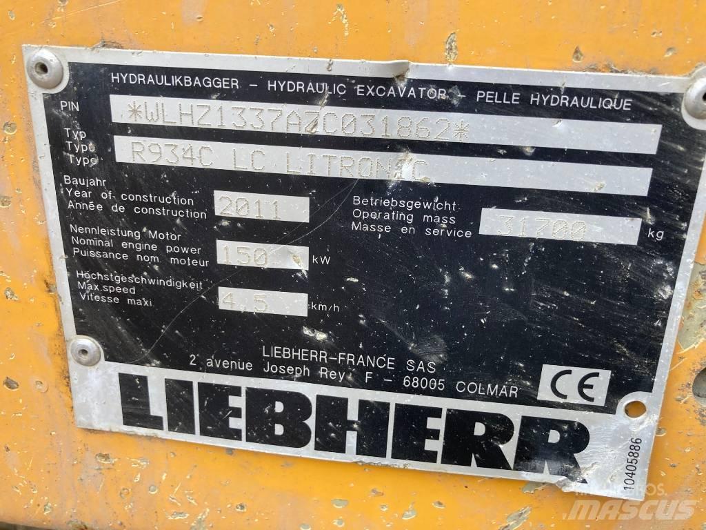Liebherr R 934 C Vikšriniai ekskavatoriai