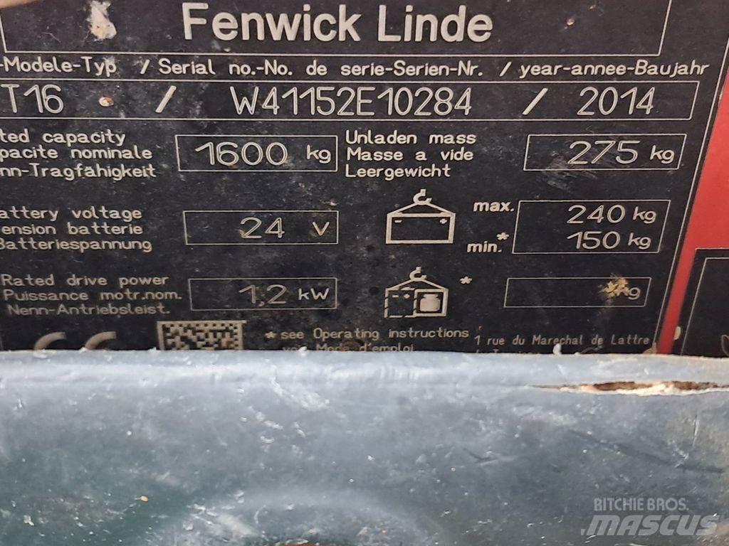 Linde T16 Mažų aukščių keltuvai