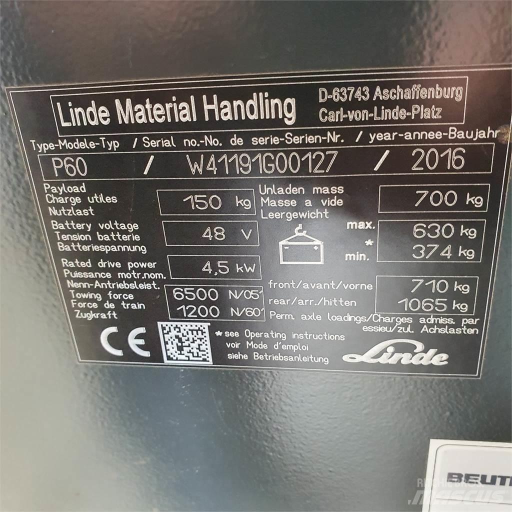 Linde P60 Buksyravimo vilkikai