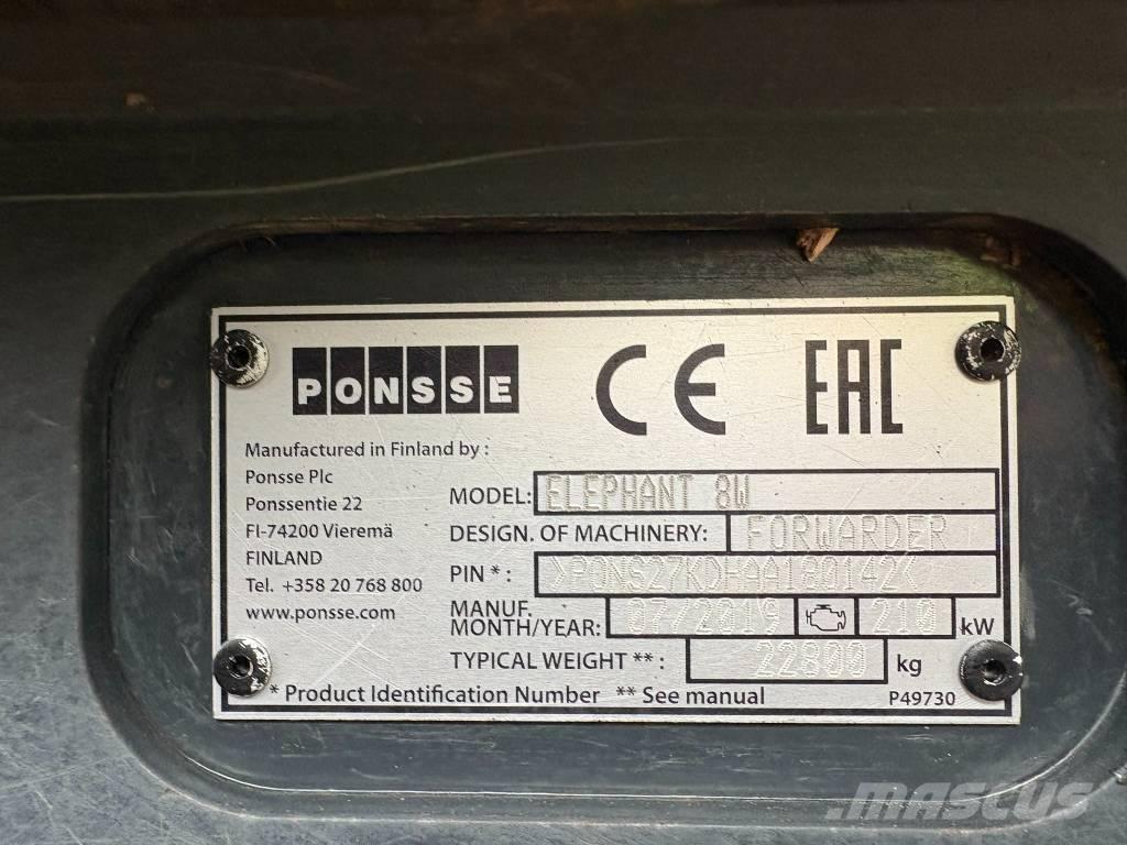 Ponsse Elephant Naudoti miškovežiai (Forvarderiai)