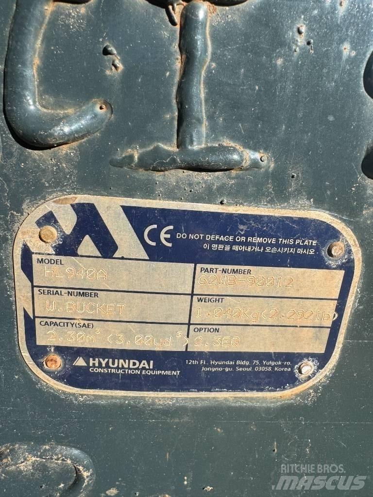 Hyundai HL 940 Naudoti ratiniai krautuvai