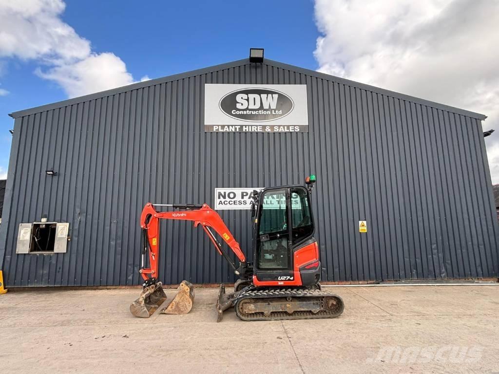 Kubota U 27 Mini ekskavatoriai < 7 t