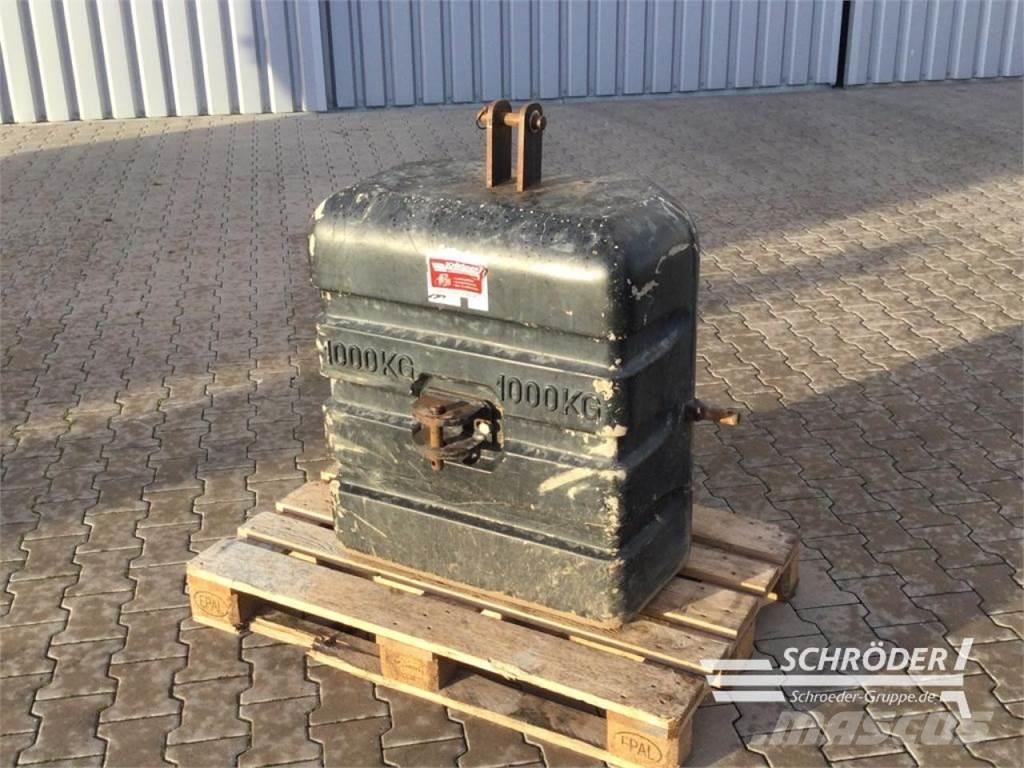  1000 KG Kiti naudoti traktorių priedai
