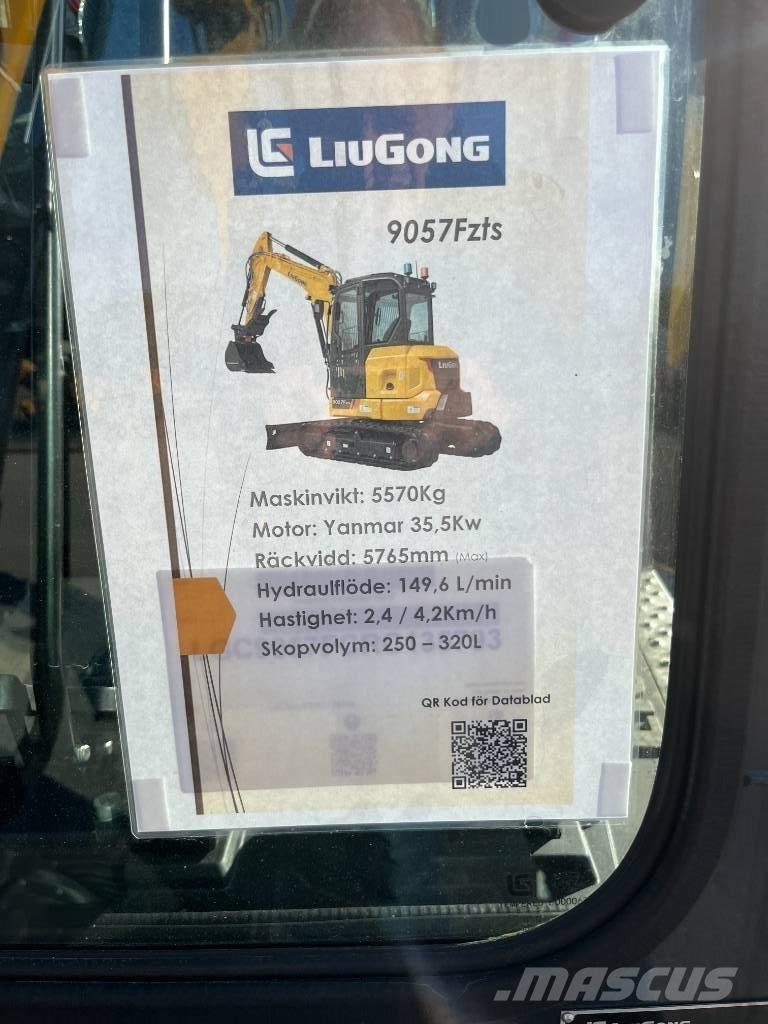 LiuGong 9057 FZTS Mini ekskavatoriai < 7 t