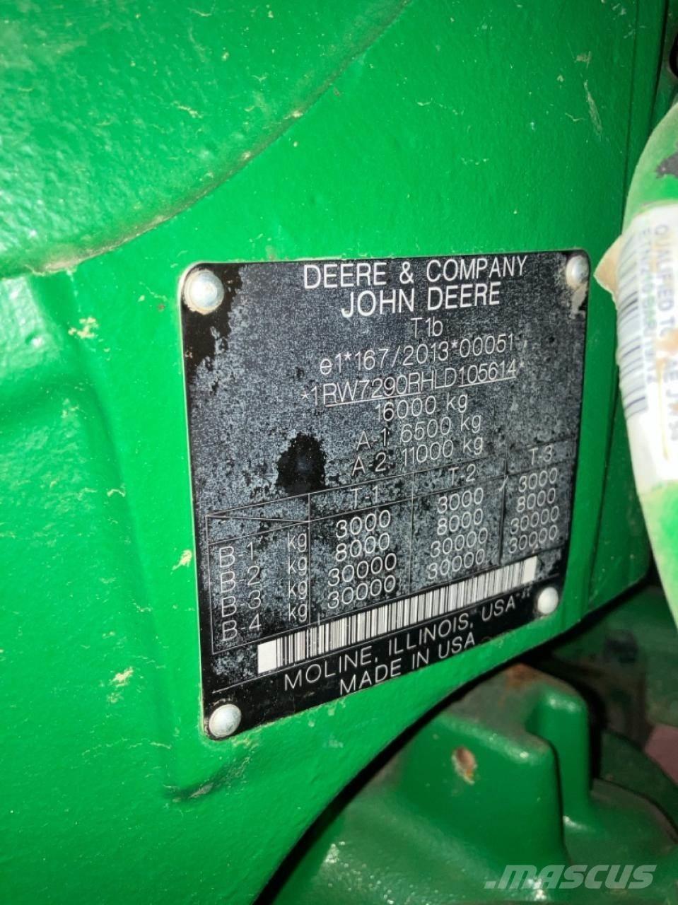 John Deere 7290R Traktoriai