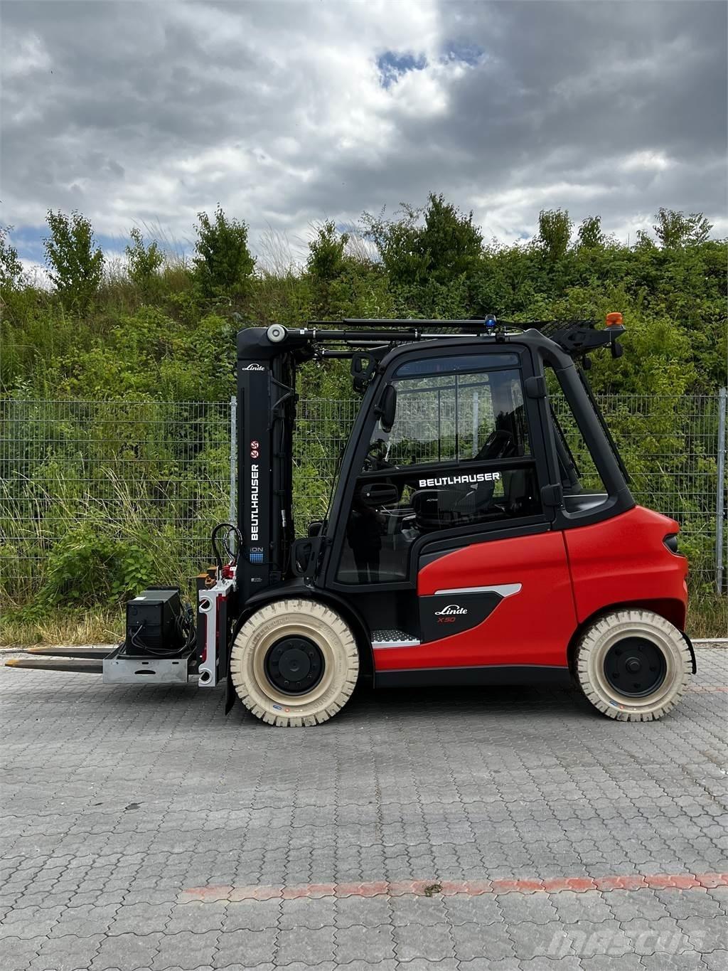Linde X50 Elektriniai šakiniai krautuvai