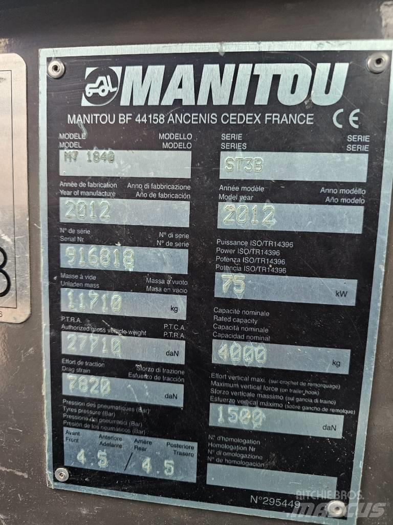 Manitou MT1840 Teleskopiniai krautuvai