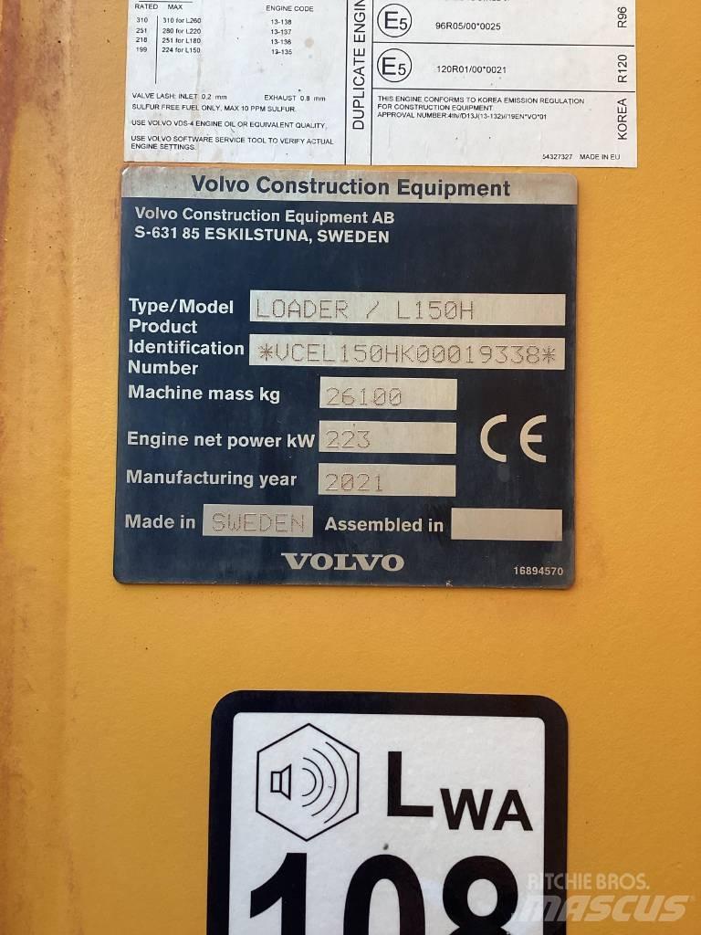 Volvo L 150 H Naudoti ratiniai krautuvai