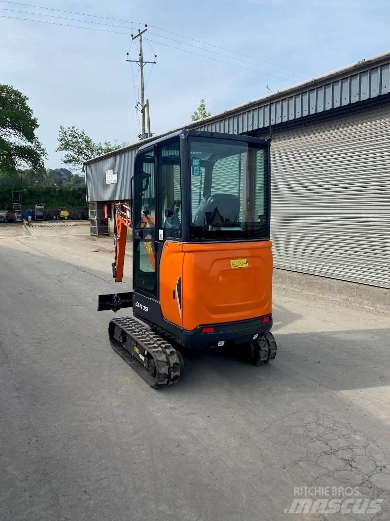 Doosan DX 19 Mini ekskavatoriai < 7 t