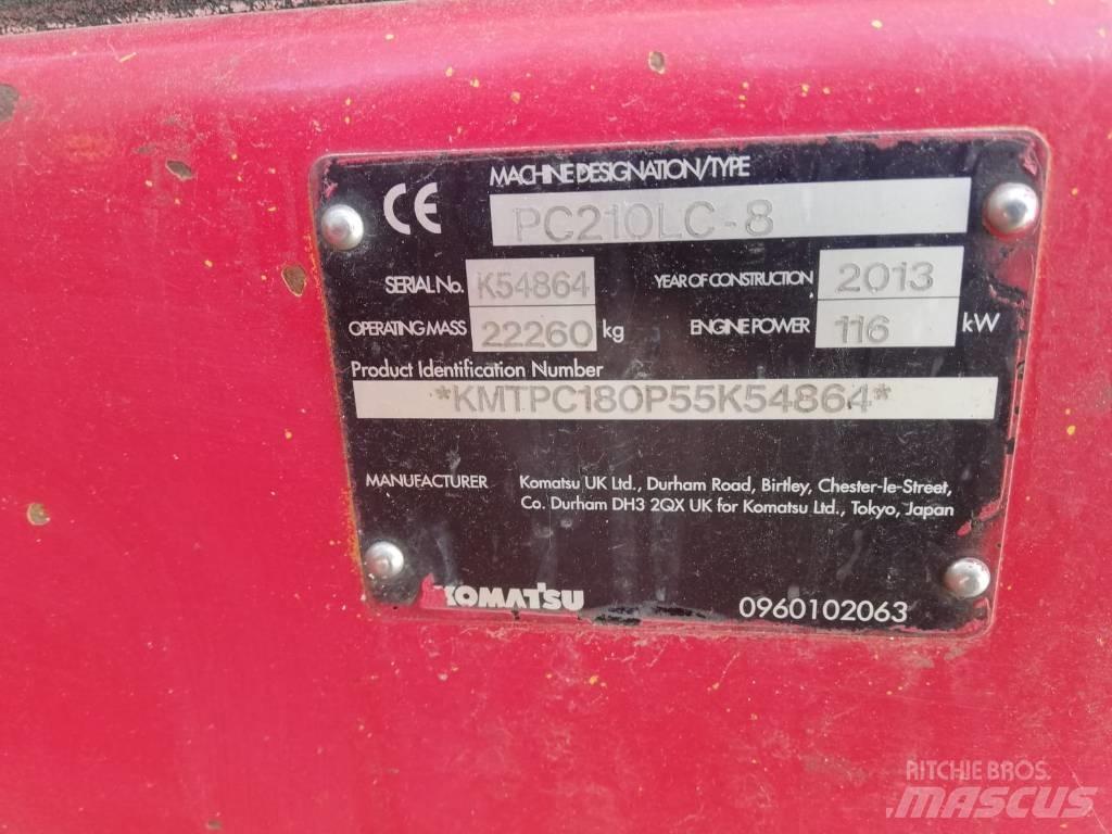 Komatsu PC 210-8 Vikšriniai ekskavatoriai