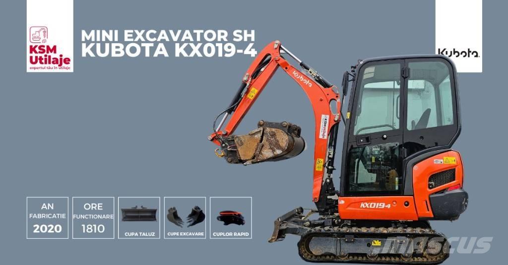 Kubota KX 019-4 Mini ekskavatoriai < 7 t