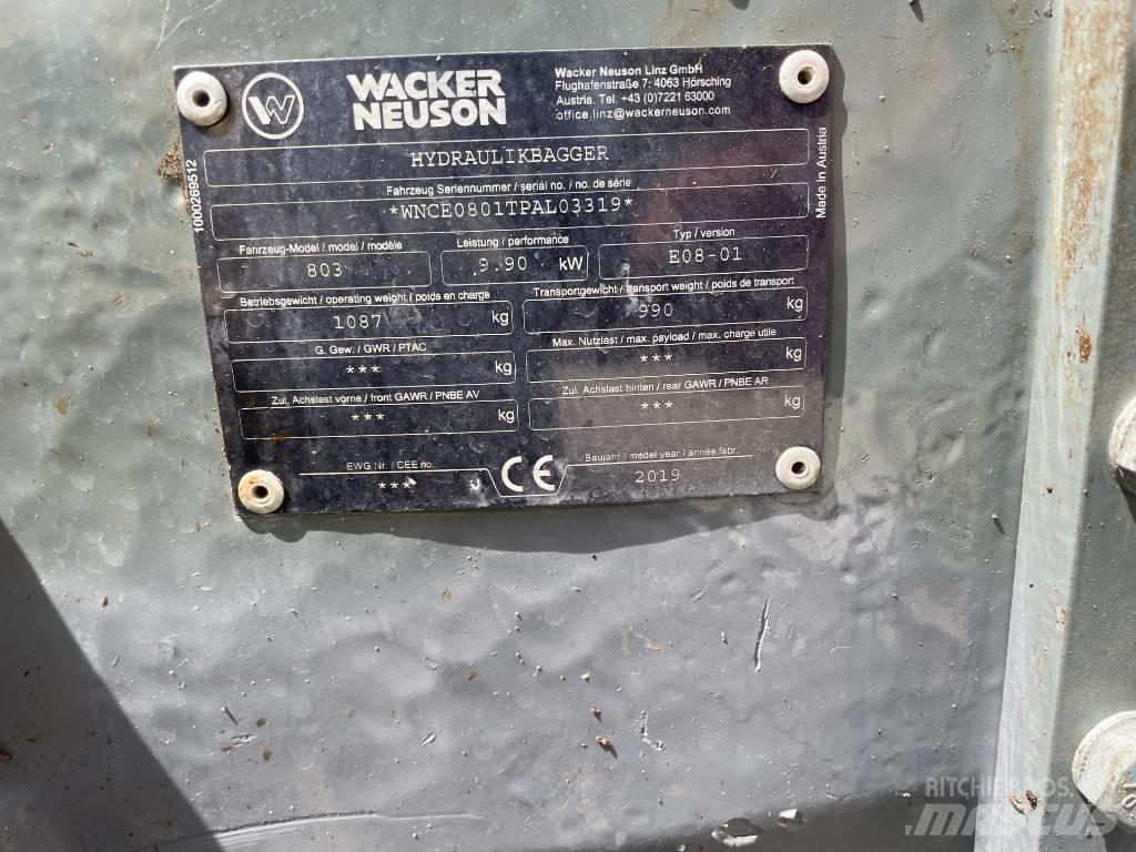 Wacker Neuson 803 Mini ekskavatoriai < 7 t