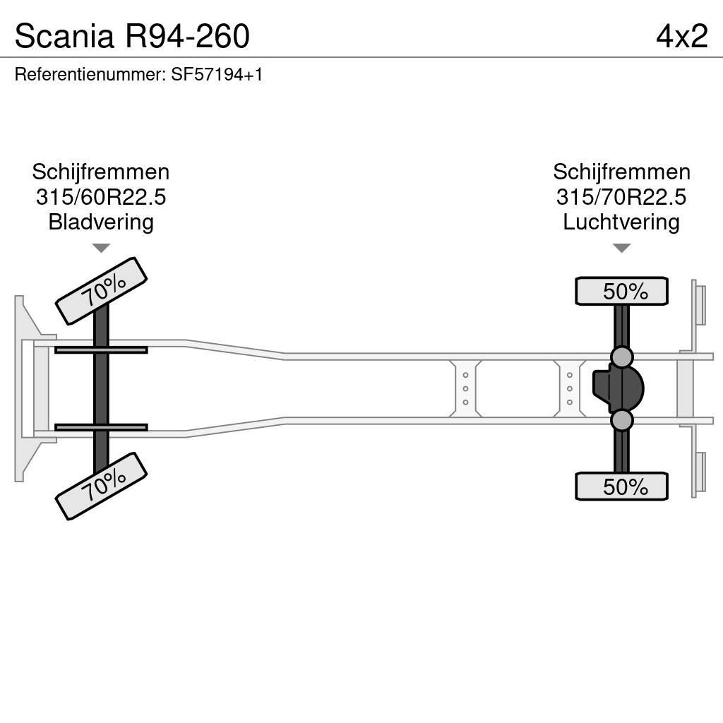 Scania R94-260 Priekabos su tentu