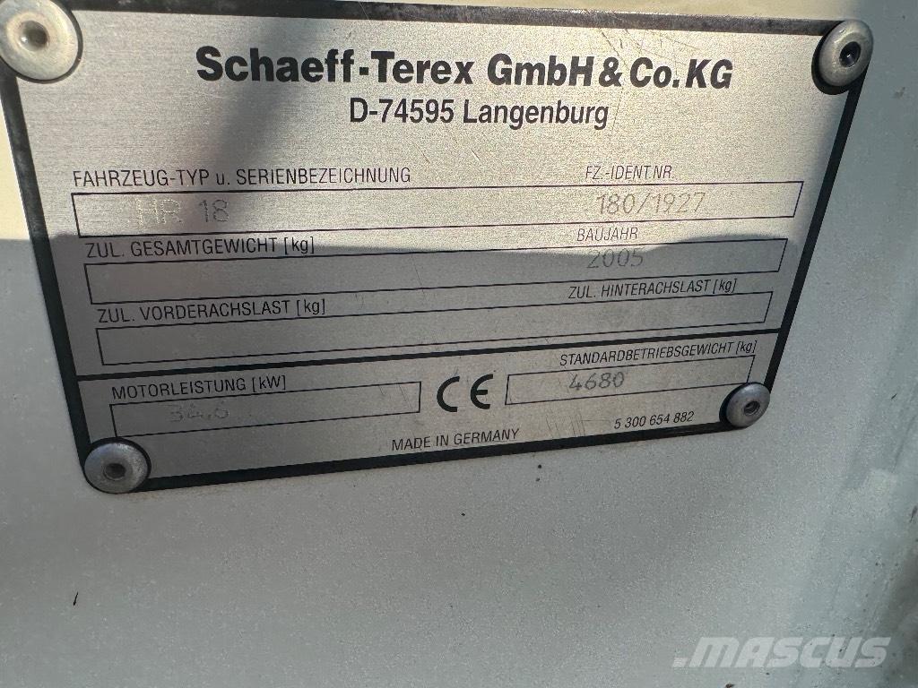 Terex HR 18 Mini ekskavatoriai < 7 t