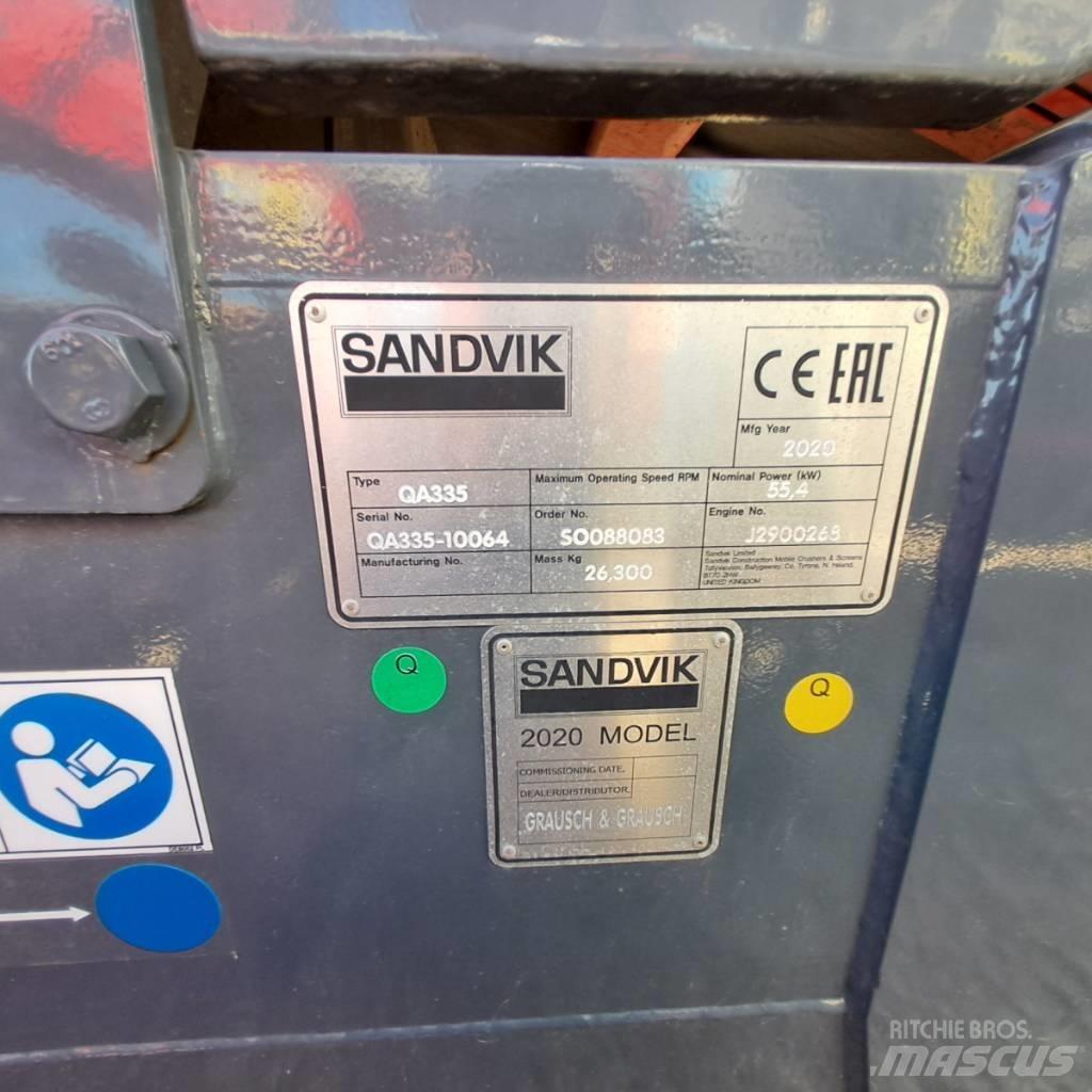 Sandvik QA 335 Sietai