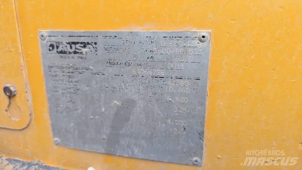 Ausa D 600 APG Statybiniai savivarčiai sunkvežimiai