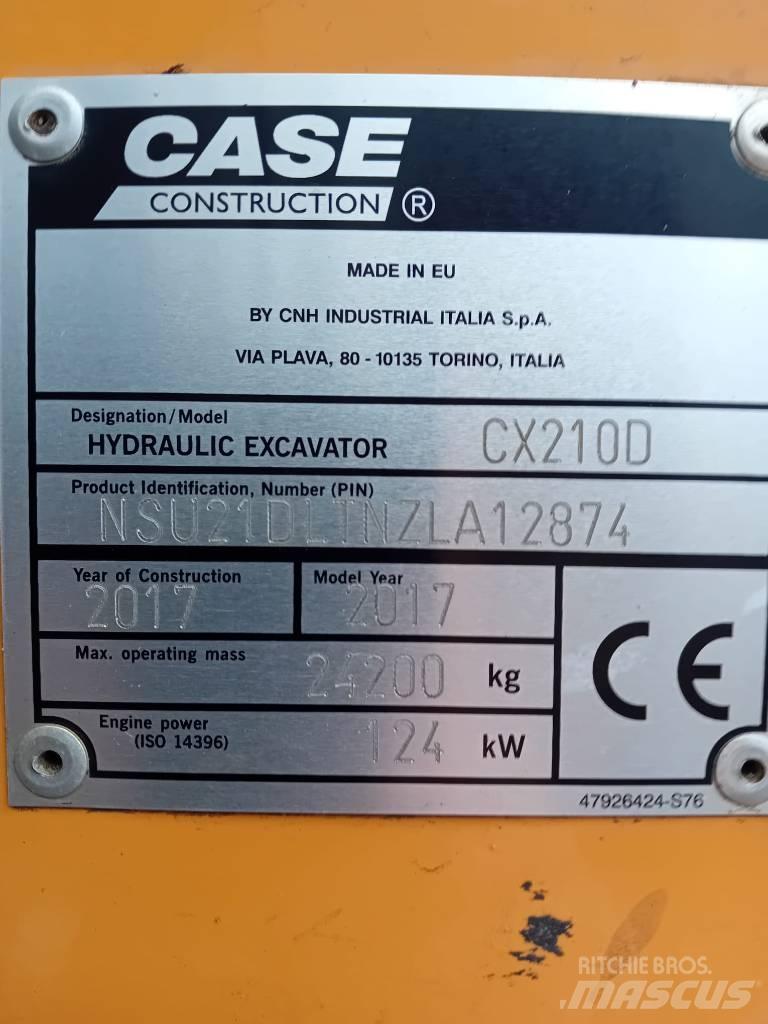 CASE CX 210 D Vikšriniai ekskavatoriai