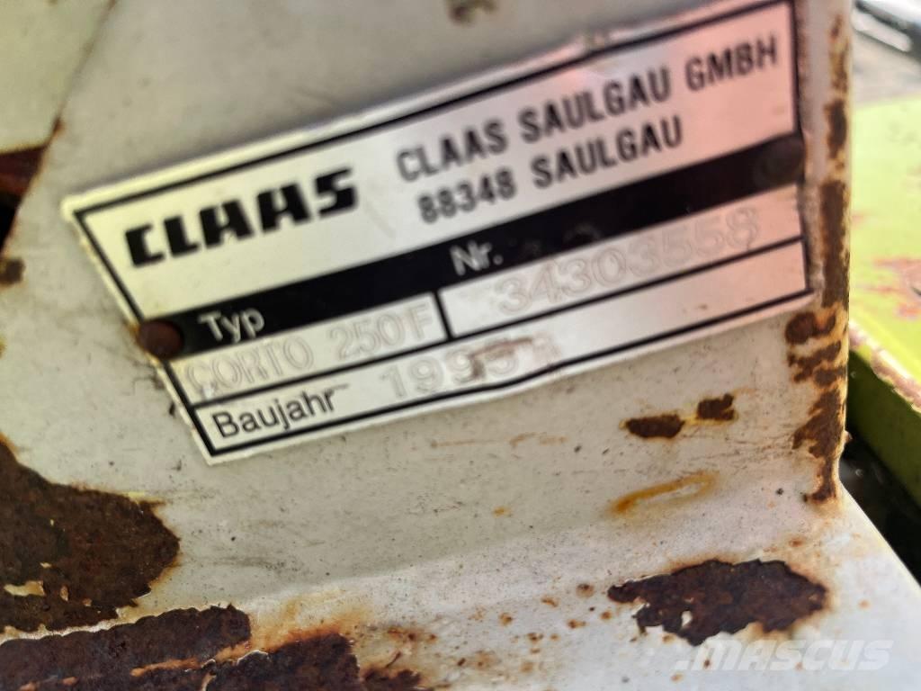 CLAAS Corto 250 F Šienapjovės