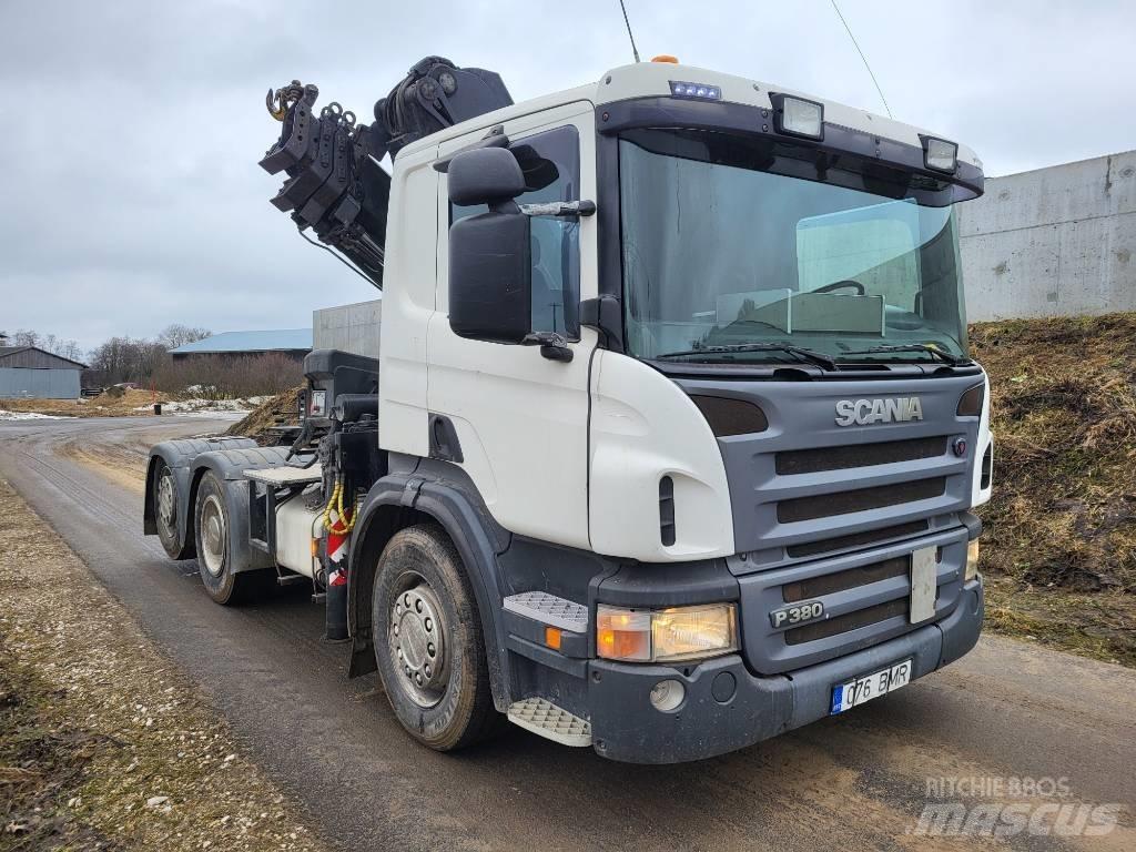 Scania P 380 Automobiliniai kranai