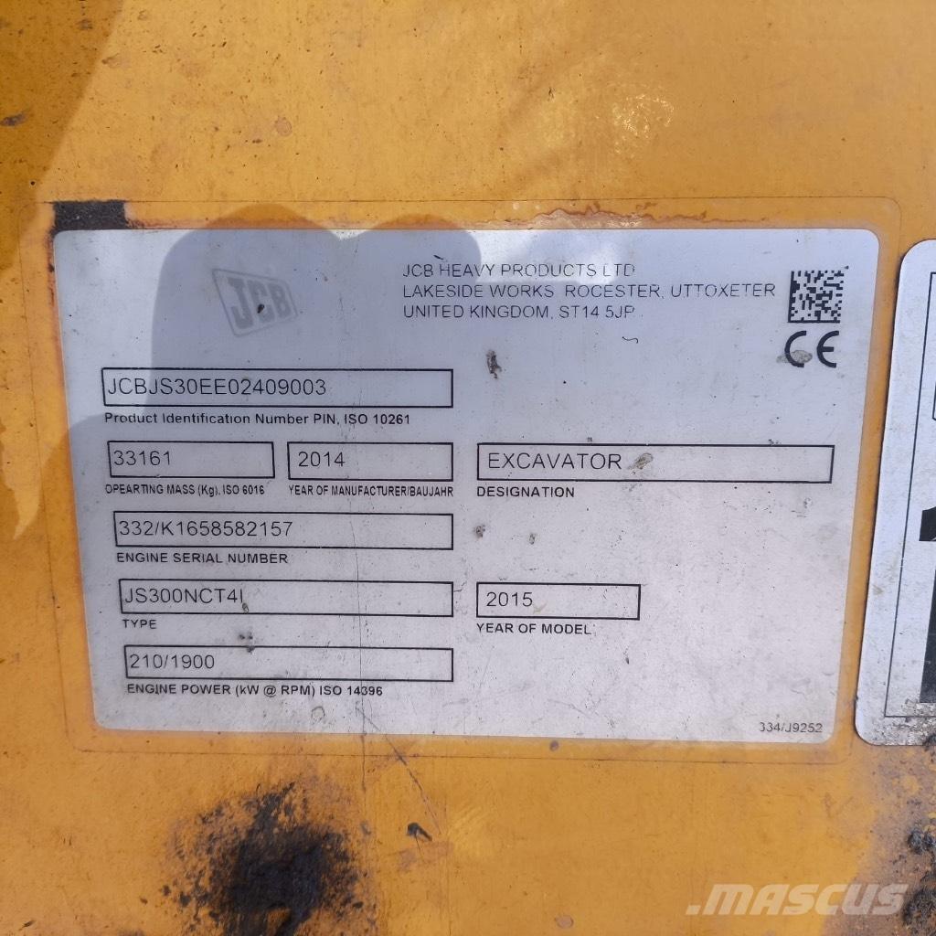 JCB JS 300 Vikšriniai ekskavatoriai