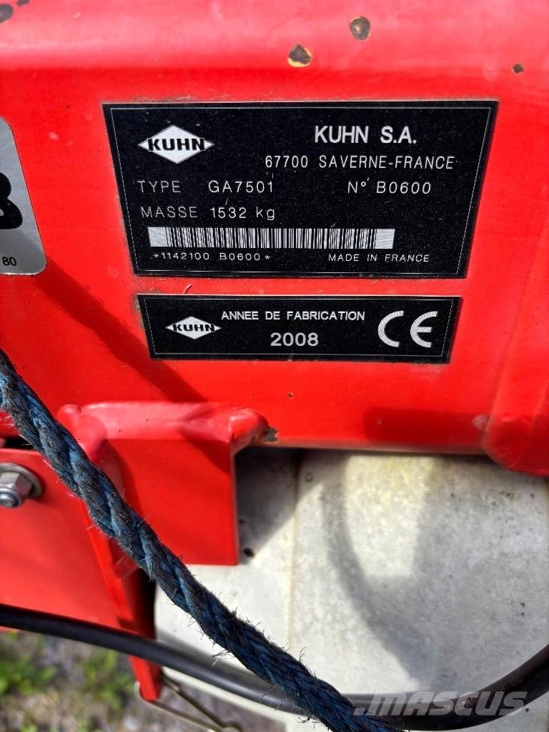 Kuhn 7501 Pradalges formuojantys padargai