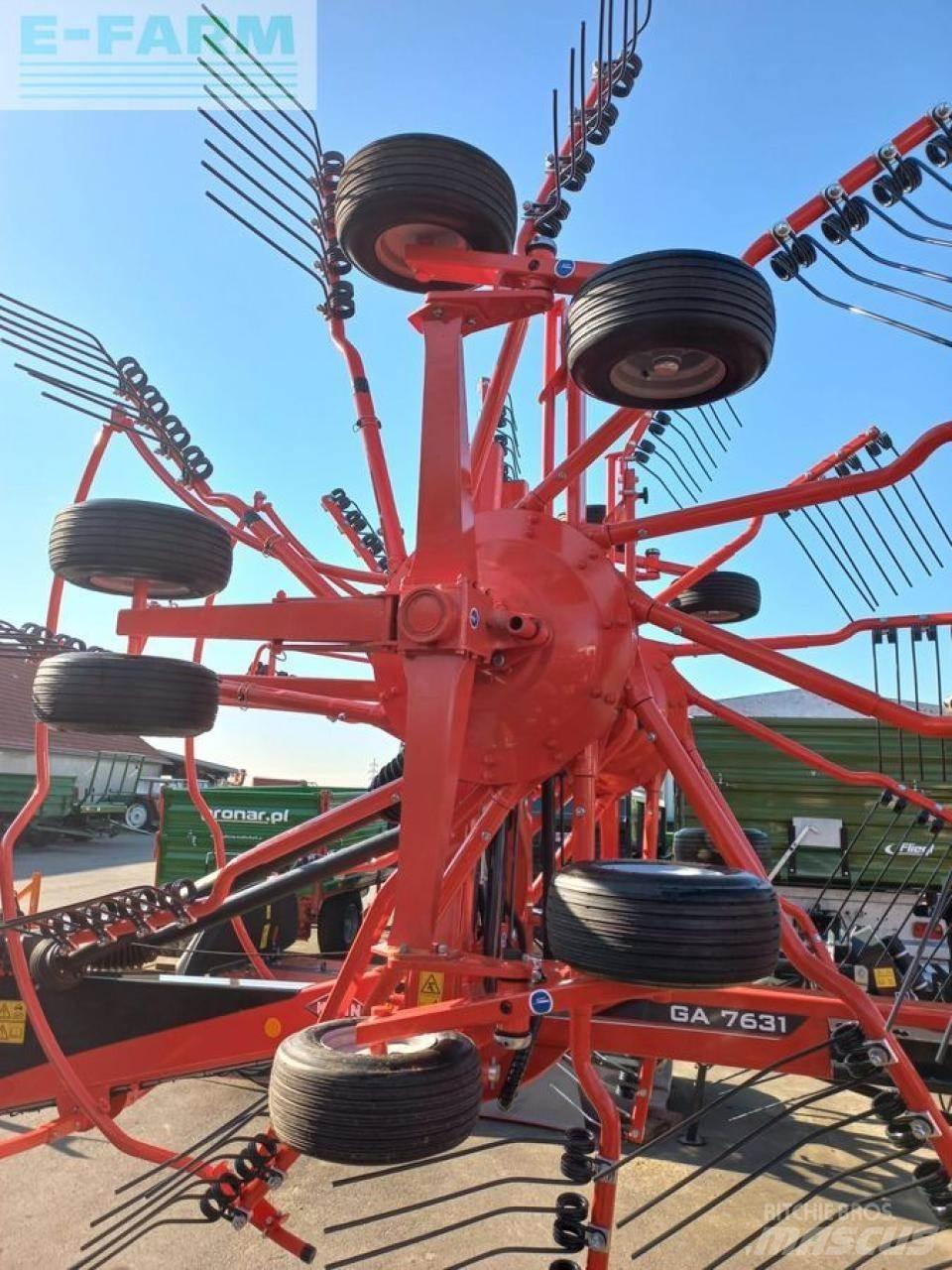 Kuhn ga 7631 Šieno grėbliai ir vartytuvai