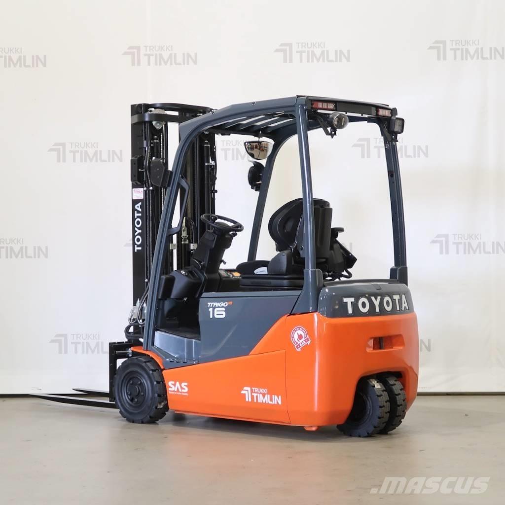 Toyota 8FBE16T Elektriniai šakiniai krautuvai