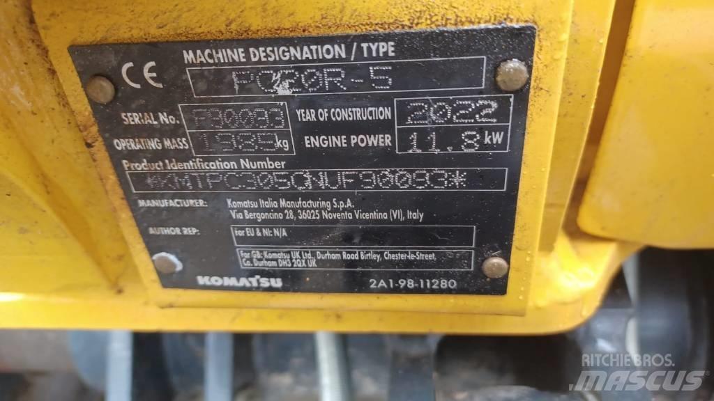 Komatsu PC 20 MR-5 Mini ekskavatoriai < 7 t