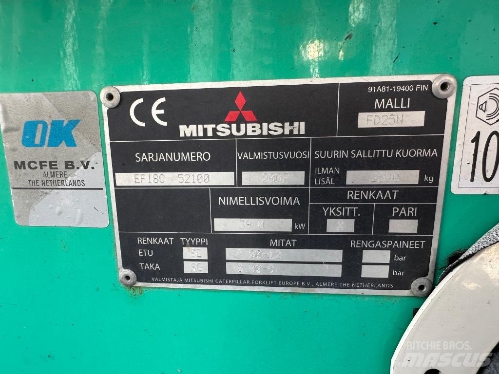 Mitsubishi FD25N Dyzeliniai krautuvai