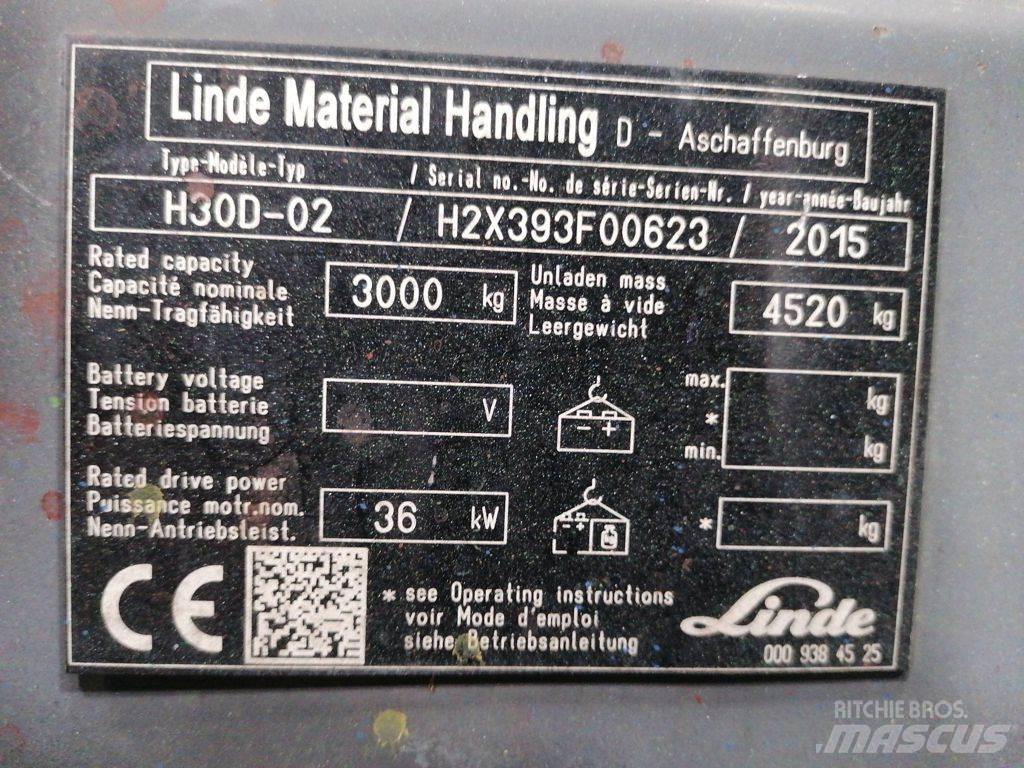 Linde H30D-02 Dyzeliniai krautuvai