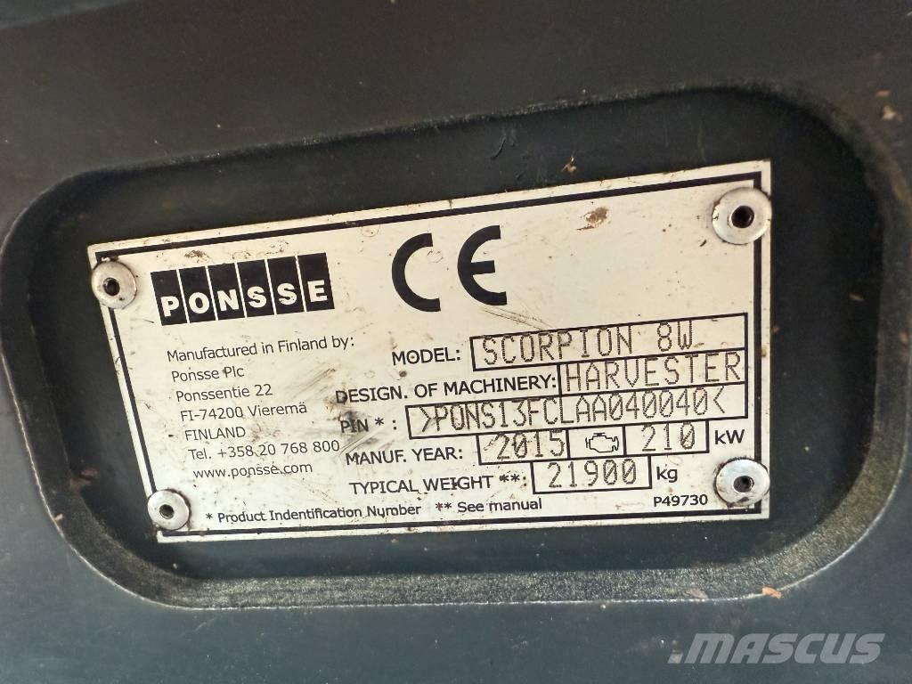 Ponsse SCORPION 8W Miško technika (Harvesteriai)