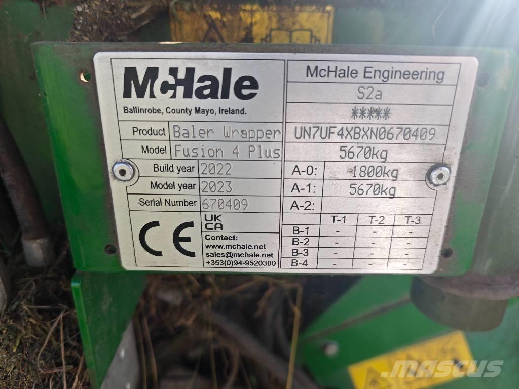 McHale Fusion 4 Plus Ritinių presai