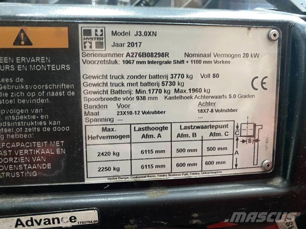 Hyster J3.0XN Elektriniai šakiniai krautuvai