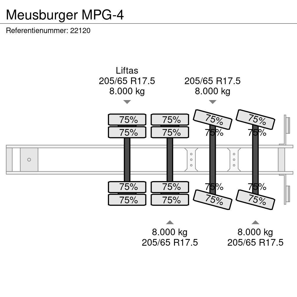 Meusburger MPG-4 Žemo iškrovimo puspriekabės