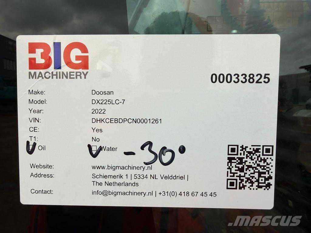 Doosan DX225LC-7 Vikšriniai ekskavatoriai