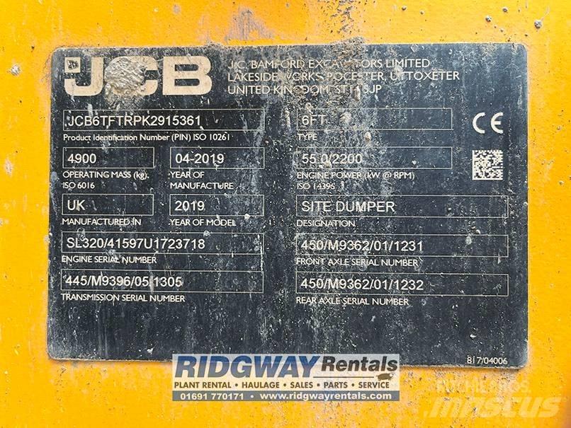 JCB 6 FT Statybiniai savivarčiai sunkvežimiai